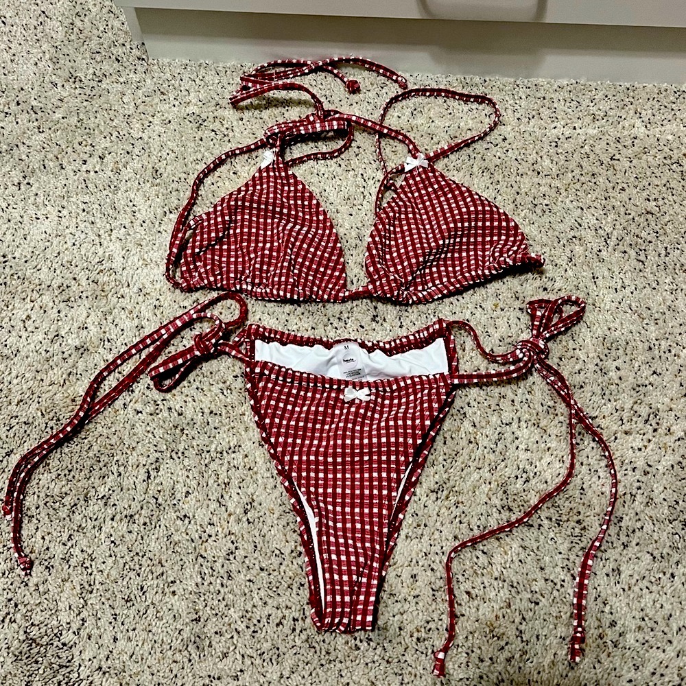 Red Gingham Swim / Bikini